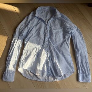 Gorsuch Fitted Stripe Linen Button Up